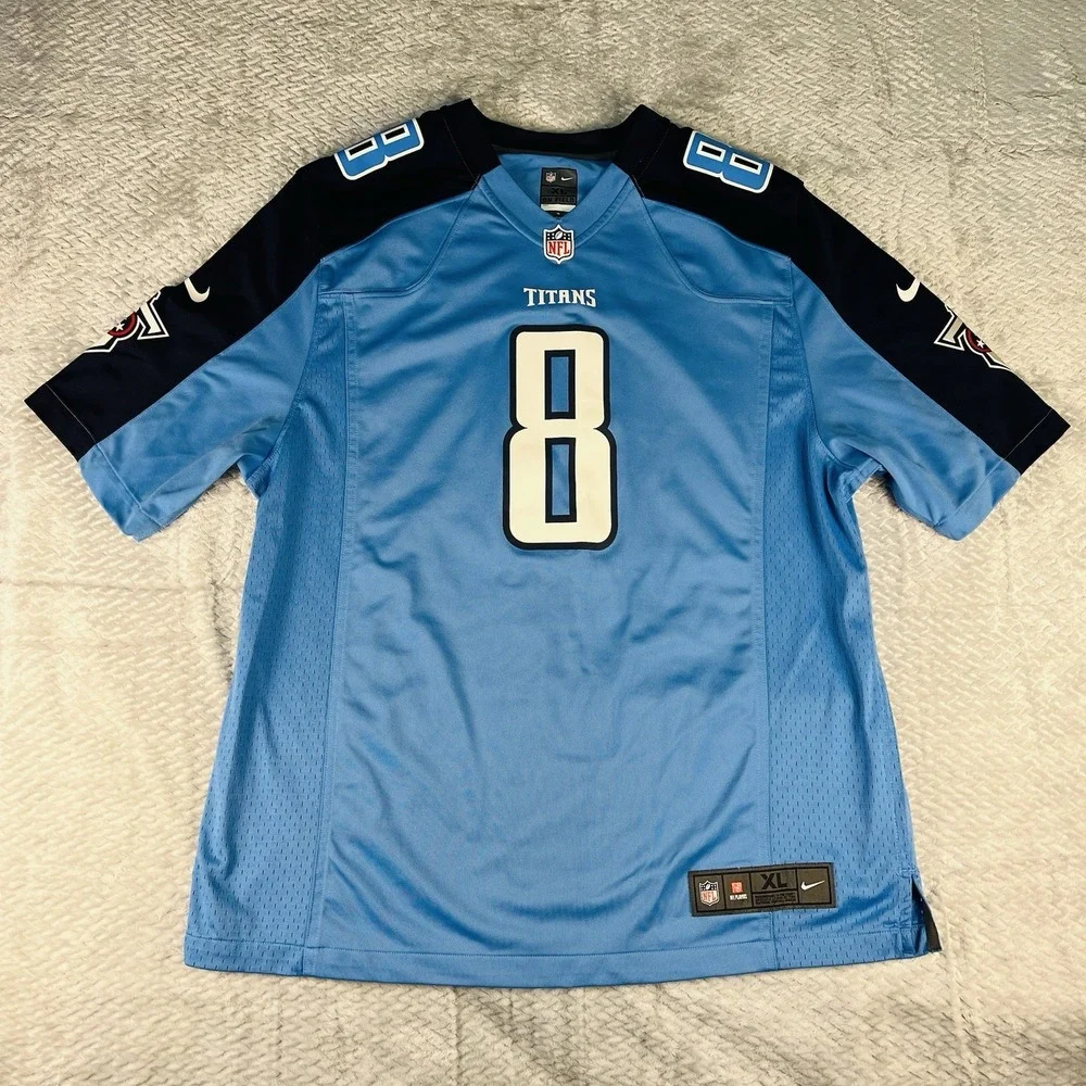 Nike Tennessee Titans Mariota #8 Jersey XL On Field Blue NFL
